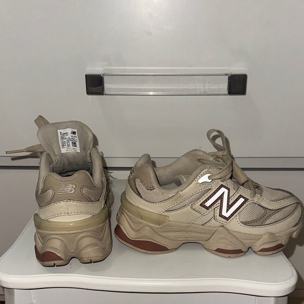 New Balance Kids' cream and light pink  Sneakers 9060